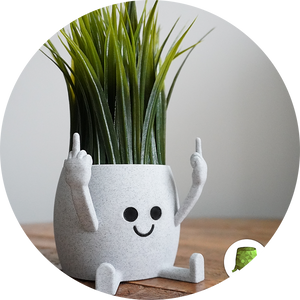 Middle Finger Plant Pot