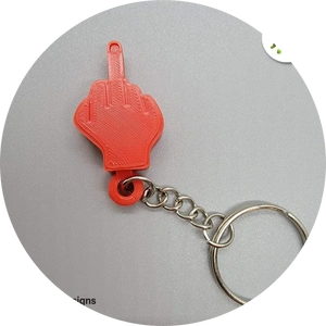 Middle Finger Keychain